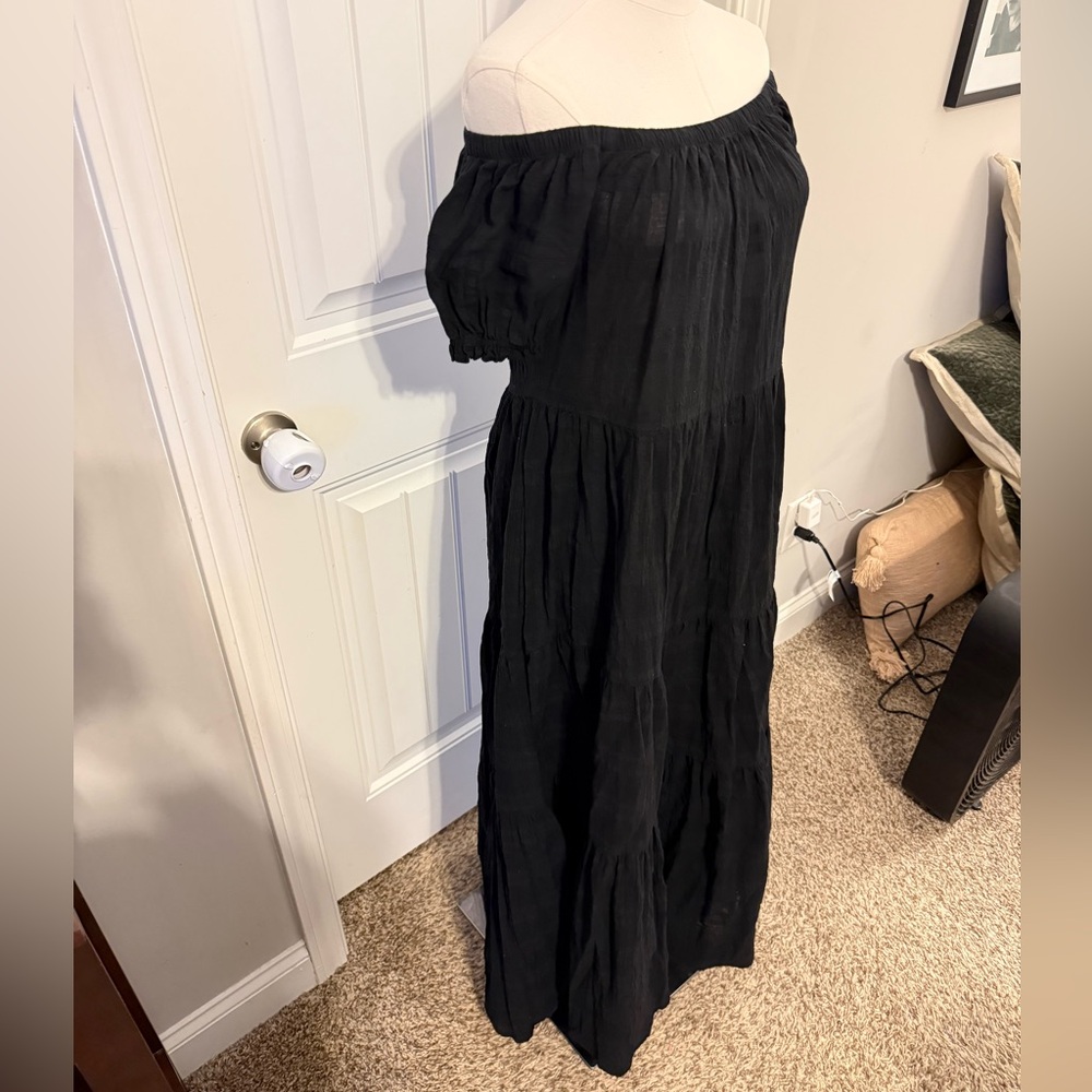 YFB Black Off-Shoulder Maxi Dress - Picture 3 of 15